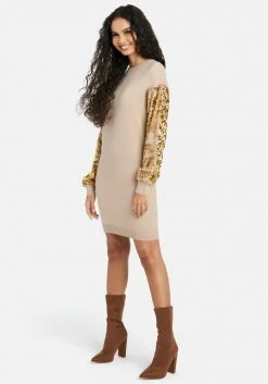 JUMP Best Sellers Sequin Sleeve Sweater Dress