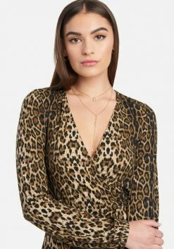 Knit Leopard Jumpsuit Print Shop