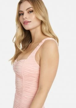 JUMP Square Neck Ruched Dress Bridal