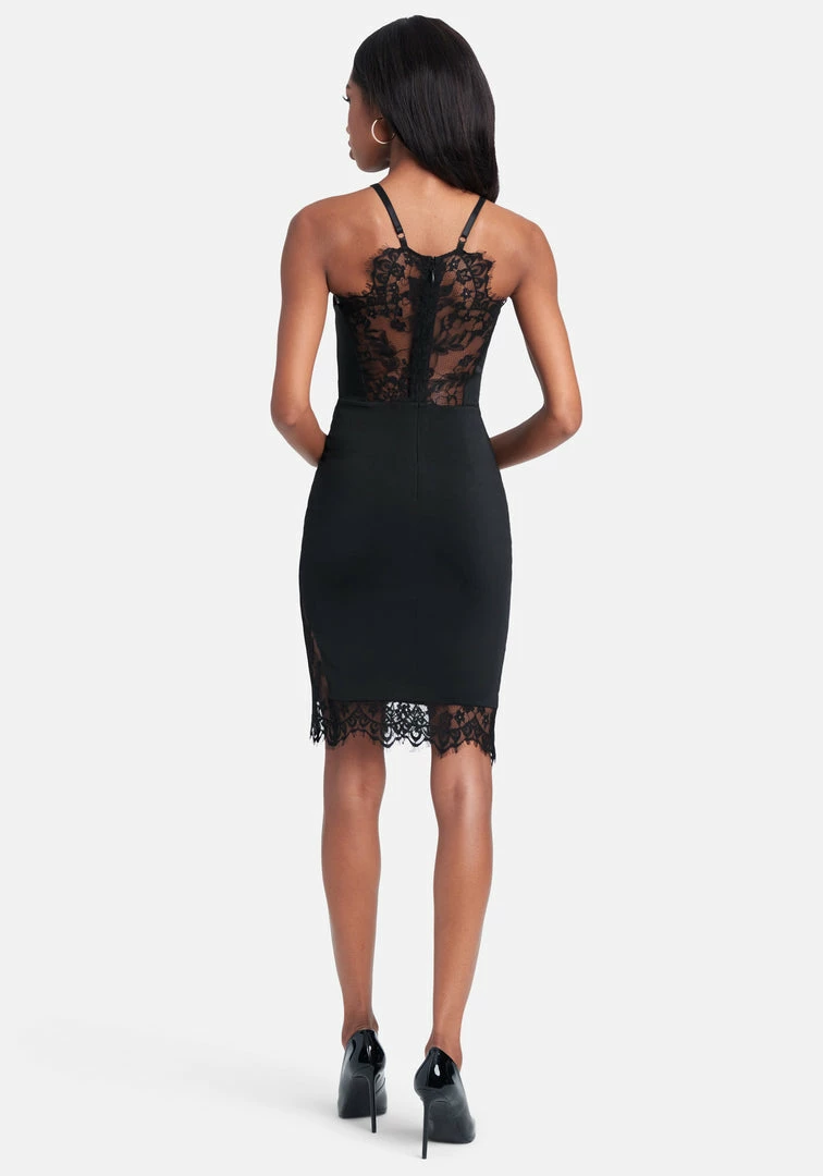 JUMP Eyelash Hem Lace Inset Dress 3 JUMP Eyelash Hem Lace Inset Dress