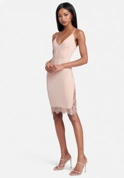 JUMP Bridal Eyelash Hem Lace Inset Dress