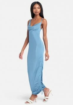 JUMP Asymmetrical Ruched Tie Hem Dress Bridal