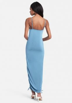 JUMP Asymmetrical Ruched Tie Hem Dress Bridal