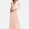 JUMP Clothing Tie Front Surplice Gown