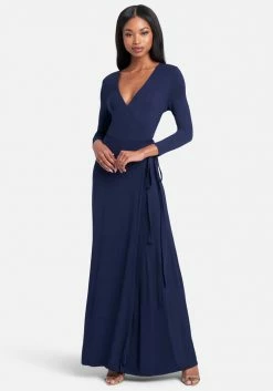 JUMP Tie Front Surplice Gown