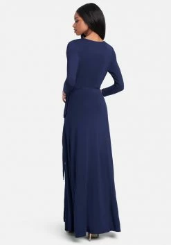 JUMP Tie Front Surplice Gown