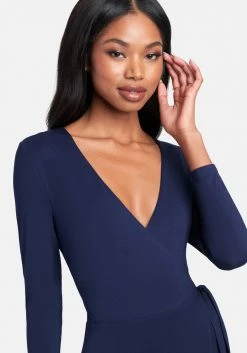 JUMP Tie Front Surplice Gown