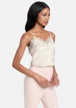 TC Lace Front Detail Printed Satin Cami Night Out 8 TC Lace Front Detail Printed Satin Cami Night Out