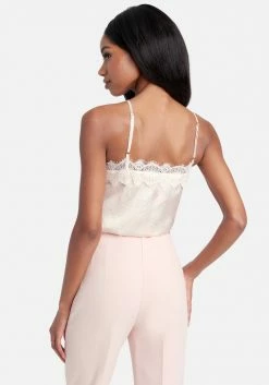 TC Lace Front Detail Printed Satin Cami Night Out 9 TC Lace Front Detail Printed Satin Cami Night Out