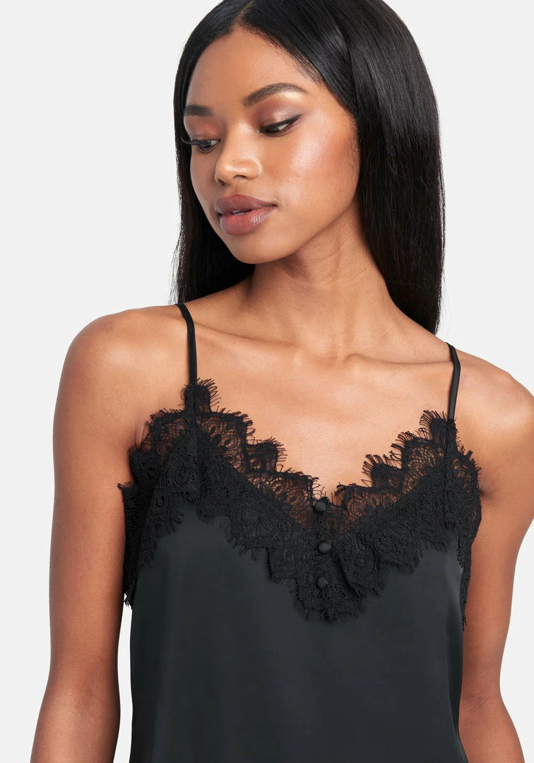 TC Night Out Lace Front Detail Satin Cami 5 TC Night Out Lace Front Detail Satin Cami