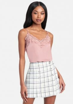 TC Night Out Lace Front Detail Satin Cami