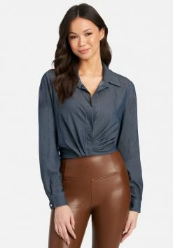 TC Denim Shirt Blouse Weekend Vibes