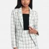TC Window Pane Boucle Double Breasted Tailored Jacket