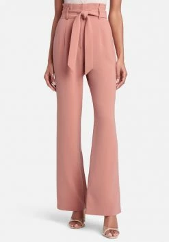 TC High Waist Paper Bag Self Tie Wide Leg Pant Tailoring