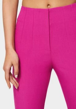 TC High Waist Multi Dart Woven Slim Leg Pant Sets