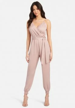 TC Spring/Summer Satin Wrap Top Jumpsuit