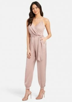 TC Spring/Summer Satin Wrap Top Jumpsuit
