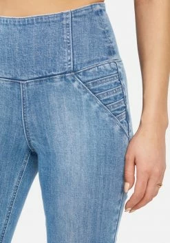 TC Night Out High Waist Zipper Detail Slim Leg Jeans