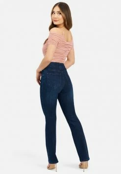 TC Spring/Summer High Waist Multi Dart Straight Leg Jeans