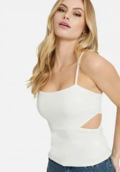 TC Spring/Summer Side Cutouts Knit Crepe Top