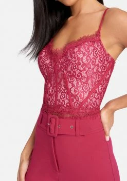 TC Bridal 2 Color Scallop Corded Lace Bustier