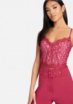 TC Bridal 2 Color Scallop Corded Lace Bustier