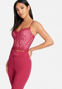 TC Bridal 2 Color Scallop Corded Lace Bustier