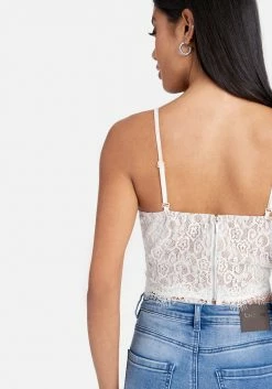 TC 2 Color Scallop Corded Lace Bustier 10 TC 2 Color Scallop Corded Lace Bustier