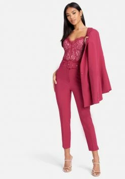 TC High Waist Woven Cigarette Pant Tailoring