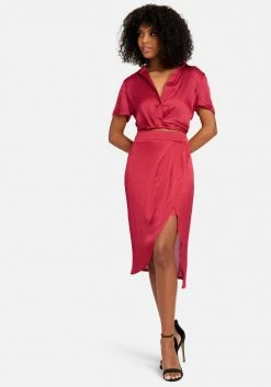 TC Chintz Yoryu Cross Front Johnny Collar Blouse Bridal