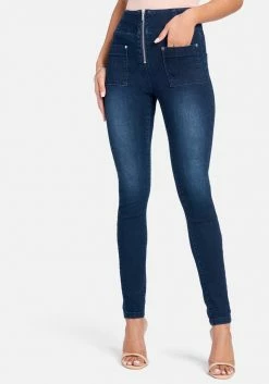 TC Night Out High Waist Zip Front Skinny Jeans