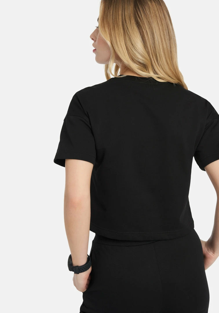 TC Bebe Rhinestone Logo French Terry Crop Top 4 TC Bebe Rhinestone Logo French Terry Crop Top