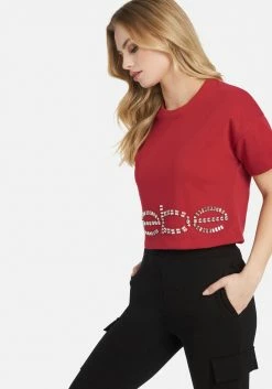 TC Bebe Rhinestone Logo French Terry Crop Top 8 TC Bebe Rhinestone Logo French Terry Crop Top