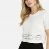 TC Bebe Rhinestone Logo French Terry Crop Top