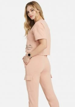 French Terry Patch Cargo Pocket Jogger Lounge & Active