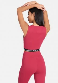 TC Bebe Logo Elastic Mesh Insert Top 8 TC Bebe Logo Elastic Mesh Insert Top