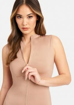 JUMP Sparkle Zipper Mini Dress