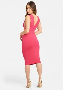 JUMP Bridal Caged Slinky Knit Dress