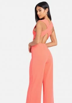 Cross Back Wide Leg Jumpsuit Spring/Summer