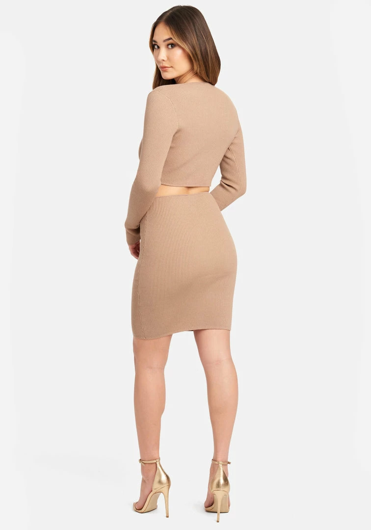 JUMP Clothing Side Cutout Ring Detail Bodycon Dress 3 JUMP Clothing Side Cutout Ring Detail Bodycon Dress
