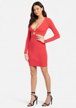JUMP Clothing Side Cutout Ring Detail Bodycon Dress