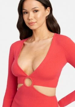 JUMP Clothing Side Cutout Ring Detail Bodycon Dress 8 JUMP Clothing Side Cutout Ring Detail Bodycon Dress