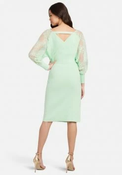 JUMP Clothing Lace Detail Sweater Midi Dress
