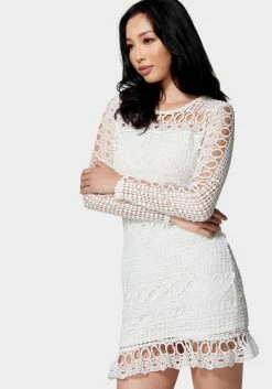 JUMP Eyelet Detail Mini Dress