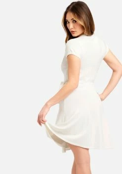 JUMP Collared Fit And Flare Dress