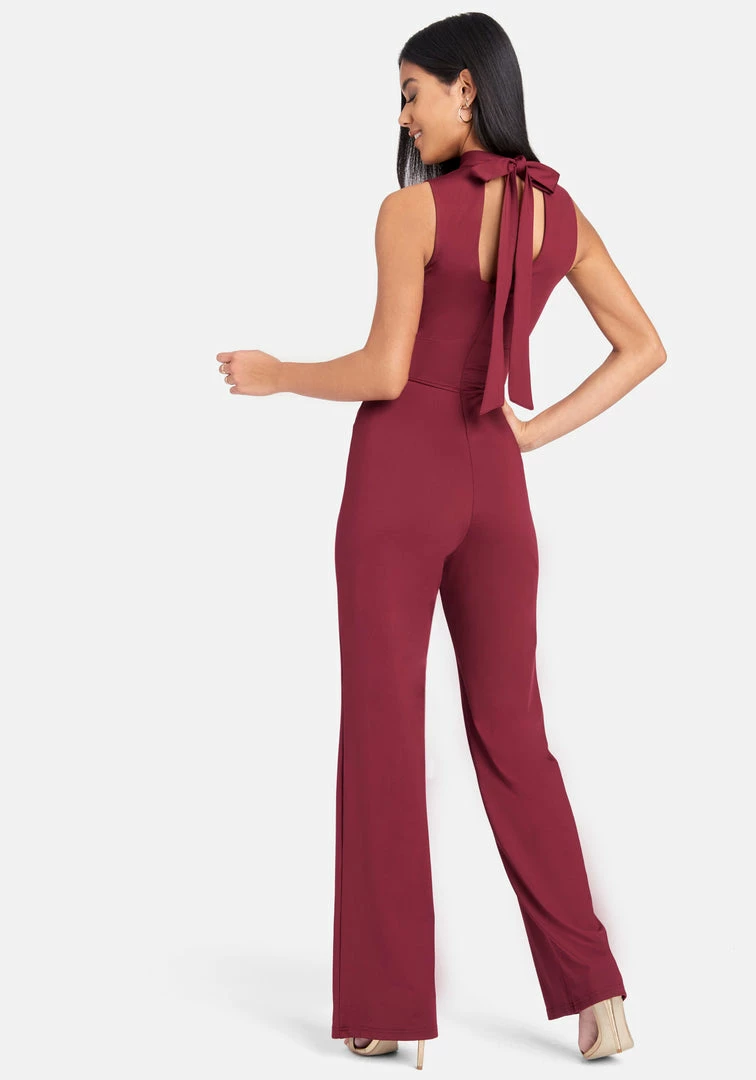 Halter Neck Keyhole Jumpsuit 3 Halter Neck Keyhole Jumpsuit