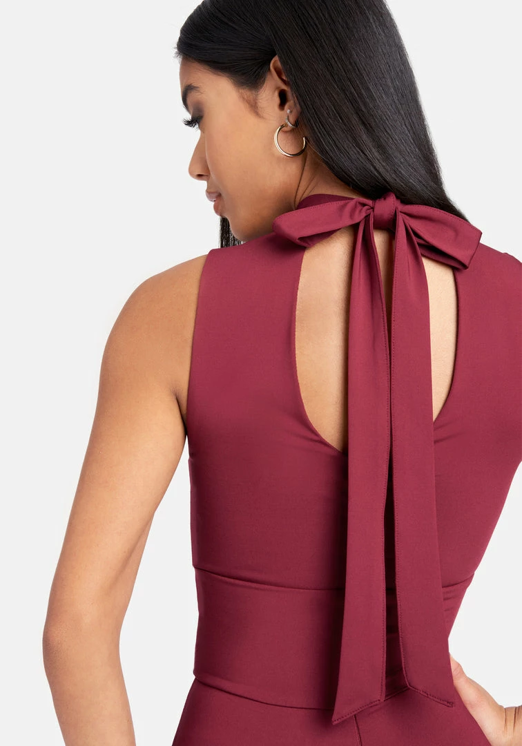 Halter Neck Keyhole Jumpsuit 4 Halter Neck Keyhole Jumpsuit