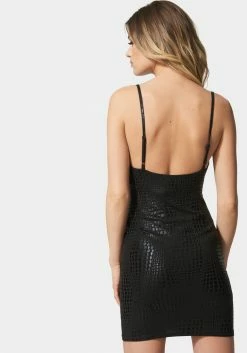 JUMP Coated Faux Croc Mini Dress Bridal 8 JUMP Coated Faux Croc Mini Dress Bridal