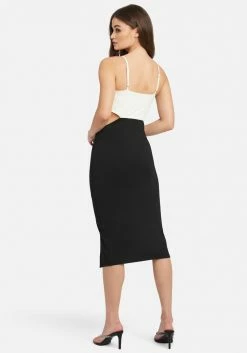 JUMP Side Cutout Midi Slit Dress 7 JUMP Side Cutout Midi Slit Dress