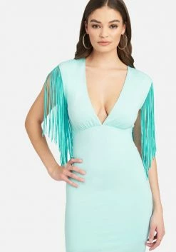 JUMP Festival Fringe Knit Dress